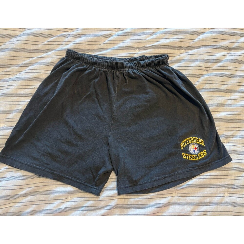 Vintage 1997 Pittsburgh Steelers NFL Football Casual Shorts by The Edge Medium